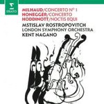 Milhaud / Honneger / Hoddinott: Cello Concertos & cello works cover