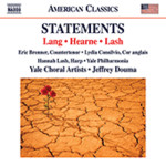 Lang/Hearne/Lash: Statements cover