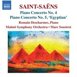 Saint-Saëns: Piano Concertos Nos. 4 & 5 "Egyptian" cover