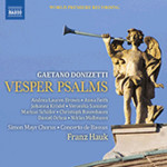 Donizetti: Vesper Psalms cover