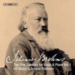 Brahms: The Five Sonatas for Violin & Piano, Vol.1 cover