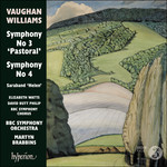 Vaughan Williams: Symphonies Nos 3 'Pastoral' & 4 cover