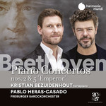 Beethoven: Piano concertos nos. 2 & 5 "Emperor" cover