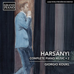 Harsanyi: Piano Works (Complete), Vol. 2 cover