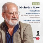 Maw: Spring Music / Voices of Memory / Sonata for Solo Violin cover