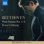 Beethoven: Piano Sonatas Nos. 1 - 3 (Beethoven 32 Vol. 1) cover