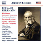 Herrmann: Whitman (Radio Drama) / Souvenirs de voyage / Psycho: A Narrative for String Orchestra cover