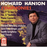 MARBECKS COLLECTABLE: Hanson: Symphonies Nos 5 & 7 / Piano Concerto In G Major, Op. 36 cover