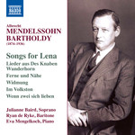 Mendelssohn: Songs For Lena / Lieder aus Des Knaben Wunderhorn cover