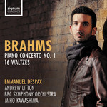 Brahms: Piano Concerto No. 1 Op. 15, 16 Waltzes cover