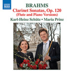 Brahms: Clarinet Sonatas, Op. 120 (arr. for flute and piano) cover