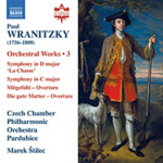 Wranitzky, (P.): Orchestral Works, Vol. 3 cover