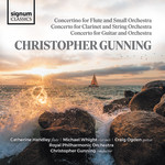 Gunning: Concerto For Guitar and Orchestra, Concerto For Clarinet and String Orchestra, Concertino For Flute and Small Orchestra cover