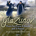Glazunov: Music for Piano 4-hands and 2 Pianos cover
