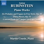 Rubinstein: Six Preludes & Fugues in Free Style & Three Pieces, Op. 71 cover