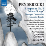 Penderecki: Symphony No.6 'Chinese Songs' cover