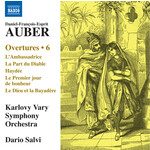 Auber: Overtures, Vol. 6 [Incls 'L'Ambassadrice' & 'Le Dieu et la Bayadère' ] cover