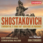 Dmitri Shostakovich: Symphony No. 13; Arvo Part: de Profundis cover