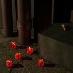 Five Dice All Threes (Limited Edition Red Orange Splatter LP) cover