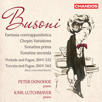 Busoni: Fantasia Contrappuntistica, etc cover