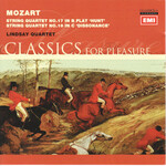 MARBECKS COLLECTABLE: Mozart: String Quartets No.17 "Hunt". No.19 "Dissonance" cover