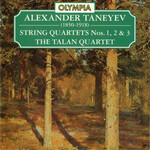 MARBECKS COLLECTABLE: Taneyev: String quartets Nos. 1, 2 & 3 cover