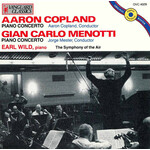 MARBECKS COLLECTABLE: Copland/Menotti: Piano Concertos cover