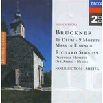 MARBECKS COLLECTABLE: Bruckner: Te Deum / 9 Motets / Mass in E minor (with choral works by Richard Strauss) cover