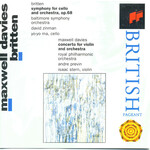 MARBECKS COLLECTABLE: Britten: Symphony for Cello and Orchestra / Maxwell Davies: Concerto for Violin and Orchestra cover