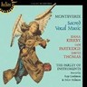 Sacred vocal music of Claudio Monteverdi cover