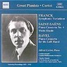 Alfred Cortot - Franck: Symphonic Variations (rec 1934) with concertos by Saint-Saens and Ravel cover