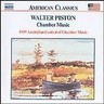 Piston: Chamber Music including the Quintet for Flute & Sting Quartet cover