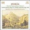 Dvorak: Music for violin and piano Vol 1 (Incls Violin Sonata in F major) cover