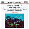 Siegmeister, Elie-Piano Music Vol 2 (Incls Piano Sonata No 2) cover