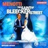 Menotti: The Saint of Bleecker Street (Musical Drama in Three Acts) cover