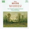Reger: Mozart and Hiller Variations cover