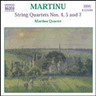 String Quartets 4, 5 & 7 cover