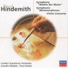 MARBECKS COLLECTABLE: Hindemith: Concerto for Violin and Orchestra / Symphonic Metamorphoses on themes of Carl Maria von Weber / Mathis Der Maler cover