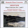 Medtner: Piano Concertos 1 and 3 cover