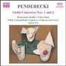 Penderecki: Orchestral Works, Vol. 4 (Violin Concerto No. 1 Violin Concerto No. 2) cover