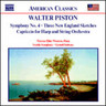 Piston: Symphony No.4 / Capriccio for Harp and String Orchestra / Three New England Sketches cover