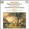 Brahms: Piano Concerto No. 1 in D minor, Op. 15 / Introduction and Concert Allegro in D minor, Op. 134 cover