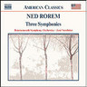 Rorem: Three Symphonies cover