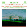Brahms: Four Hand Piano Music, Vol. 9 (Includes Piano Concerto No. 1 in D minor, Op. 15) cover