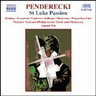 Penderecki: St. Luke Passion cover