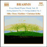 Brahms: Four-Hand Piano Music, Vol. 11: String Quartet No. 3 in B flat major, Op. 67 AEC String Quintet No. 1 in F major, Op. 88 cover