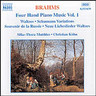 Brahms: Four Hand Piano Music Vol 1: 16 - Waltzes op 39; Variations in E flat on a theme by Schumann; etc cover
