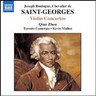 Saint-Georges: Violin Concertos No. 1, Op. 3 and Nos. 2 and 10 cover