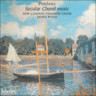 Poulenc: Secular Choral Music cover