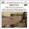 Britten: Folk Song Arrangements cover